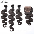 Own Factory Sale 100% Cuticle Aligned 4*4 Virgin Brazilian Hair Closure High Quality